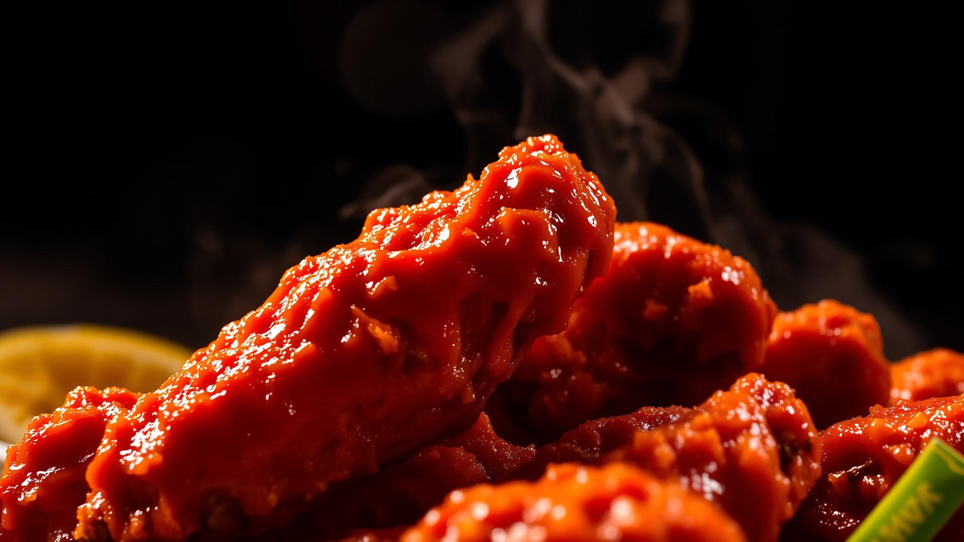 Fresh Buffalo wings from Wing Haven Detroit